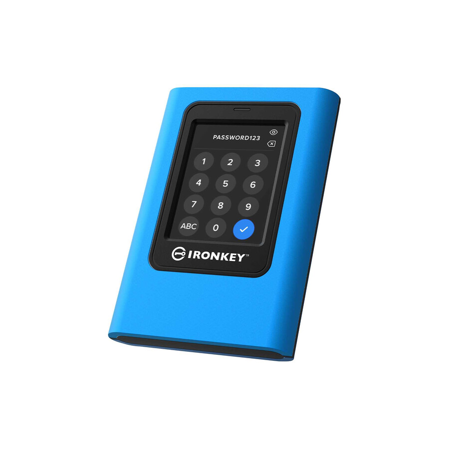 ssd externo kingston ironkey vault privacy 80 - capacidad = 192 tb