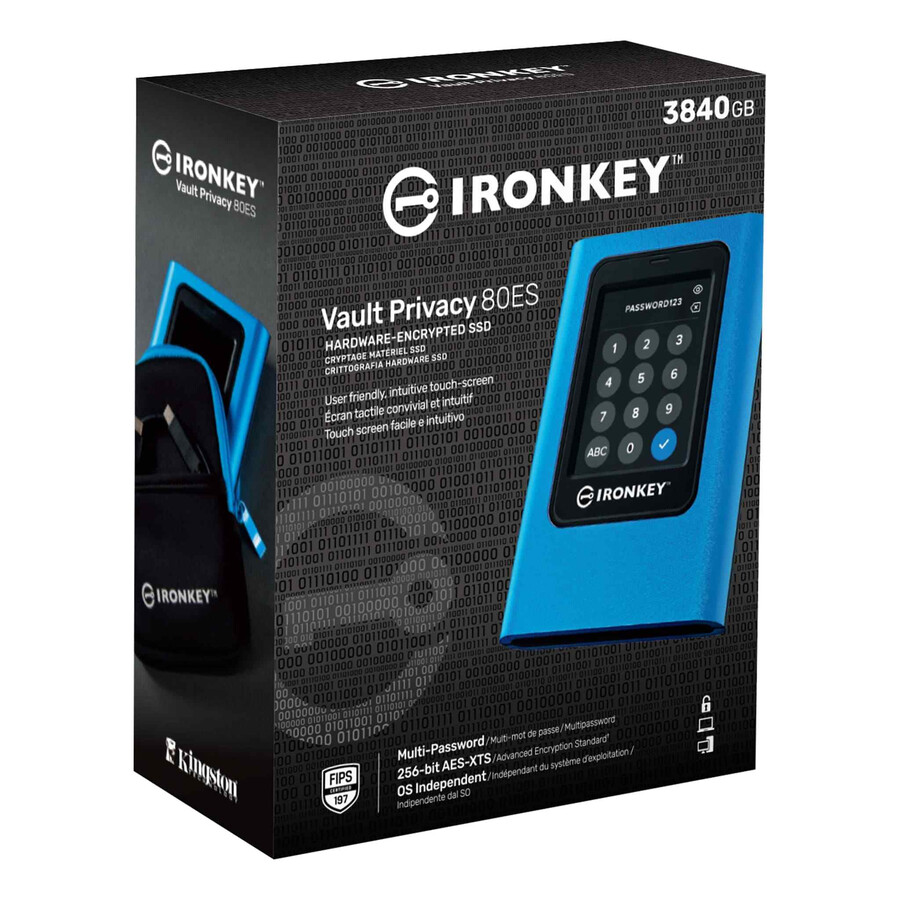 ssd externo kingston ironkey vault privacy 80 - capacidad = 768 tb