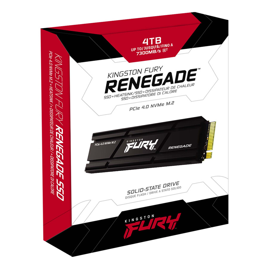 unidad ssd kingston fury renegade pcie 4.0 nvme m.2 - número de pieza=sfyrsk1000g