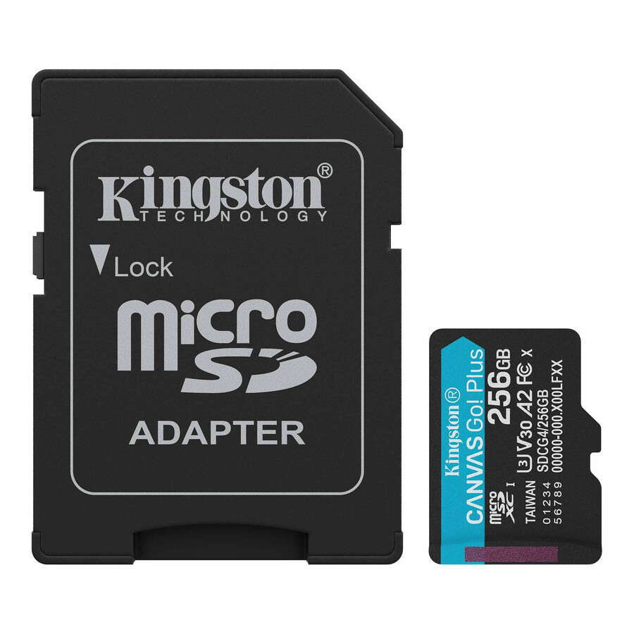 tarjeta de memoria microsd canvas go plus - número de pieza sdcg4256gbsp