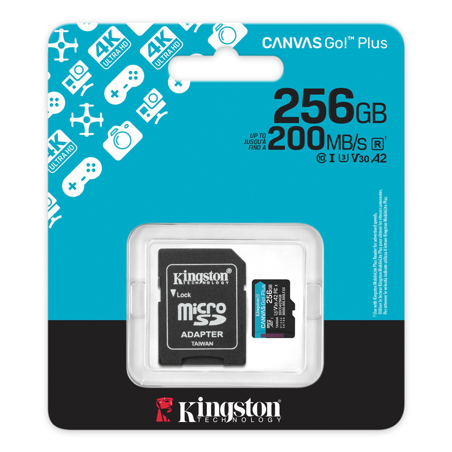 tarjeta de memoria microsd canvas go plus - número de pieza sdcg4256gbsp