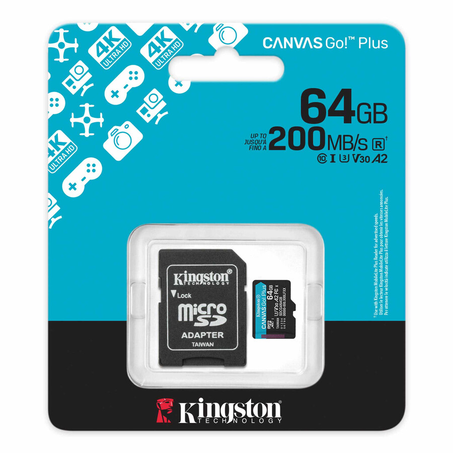tarjeta de memoria microsd canvas go plus - número de pieza sdcg4512 gb