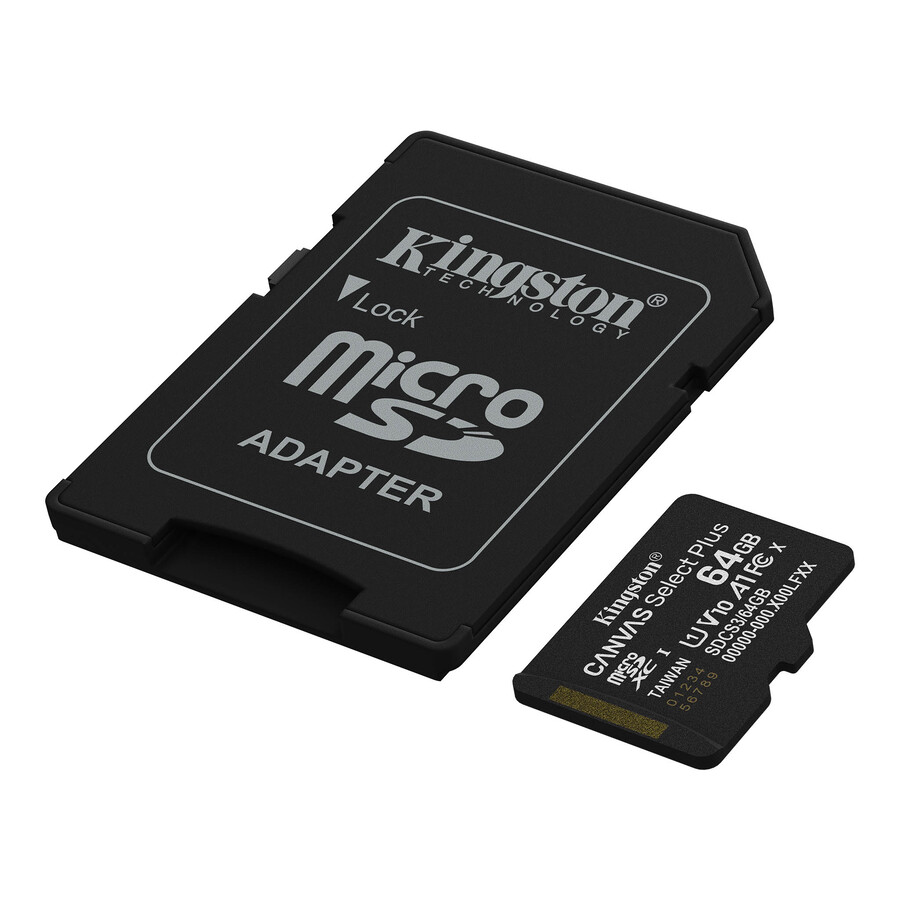 tarjeta de memoria microsd canvas select plus - capacidad=64 gb adaptador=ninguno