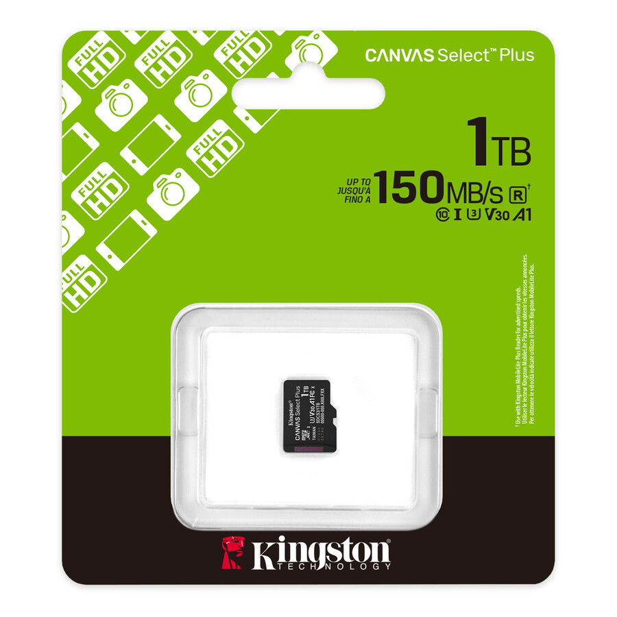 tarjeta de memoria microsd canvas select plus - capacidad=128 gb adaptador=ninguno