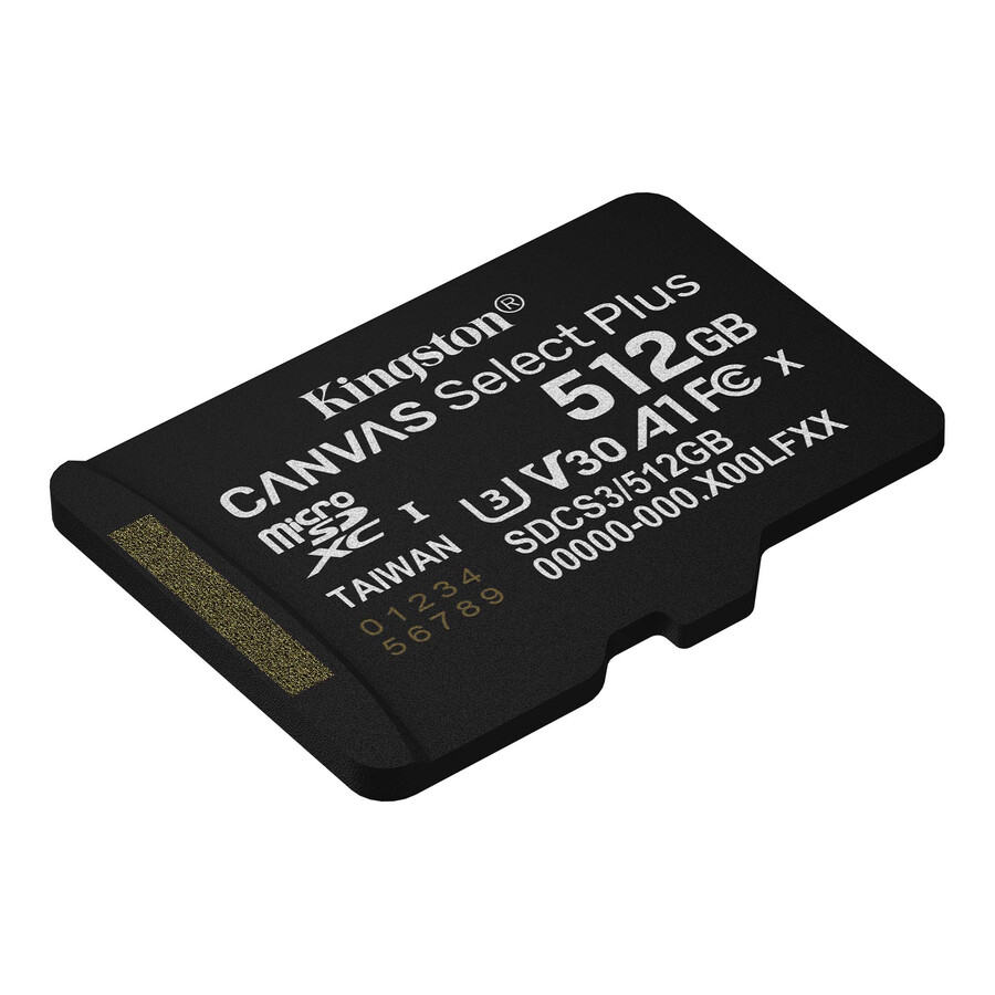 tarjeta de memoria microsd canvas select plus - capacidad=512 gb adaptador=ninguno