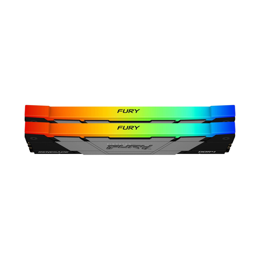 memoria kingston fury renegade ddr4 rgb - velocidad = 4000 mts capacidad total kit = 8 gb kit = módulo único densidad de dram = 8 gbit