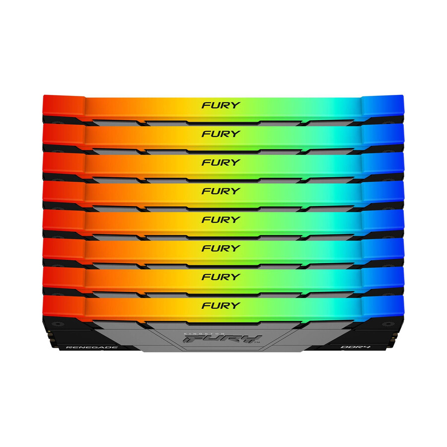memoria kingston fury renegade ddr4 rgb - velocidad = 4266 mts capacidad total kit = 16 gb kit = kit de 2 dram densidad = 8 gbit