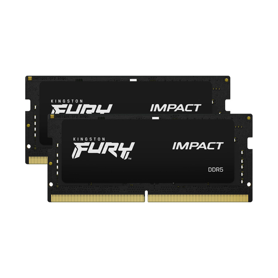 memoria kingston fury impact ddr5 - velocidad = 5600 mts capacidad total kit = 16 gb kit = módulo único densidad de dram = 16 gbit tipo de perfil = plug and play