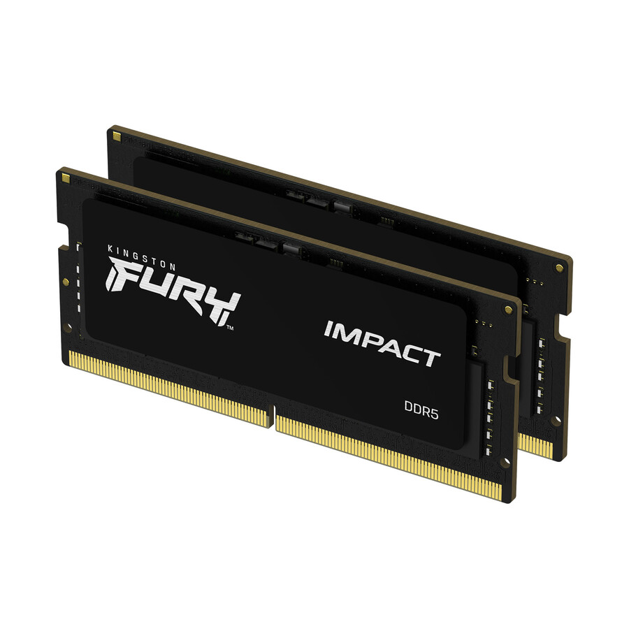 memoria kingston fury impact ddr5 - velocidad = 4800 mts capacidad total kit = 32 gb kit = módulo único densidad de dram = 16 gbit tipo de perfil = plug and play