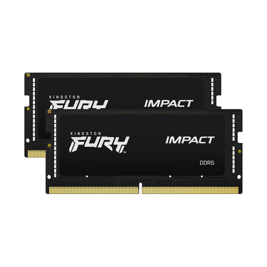 memoria kingston fury impact ddr5 - velocidad = 5600 mts capacidad total kit = 32 gb kit = módulo único densidad de dram = 16 gbit tipo de perfil = plug and play