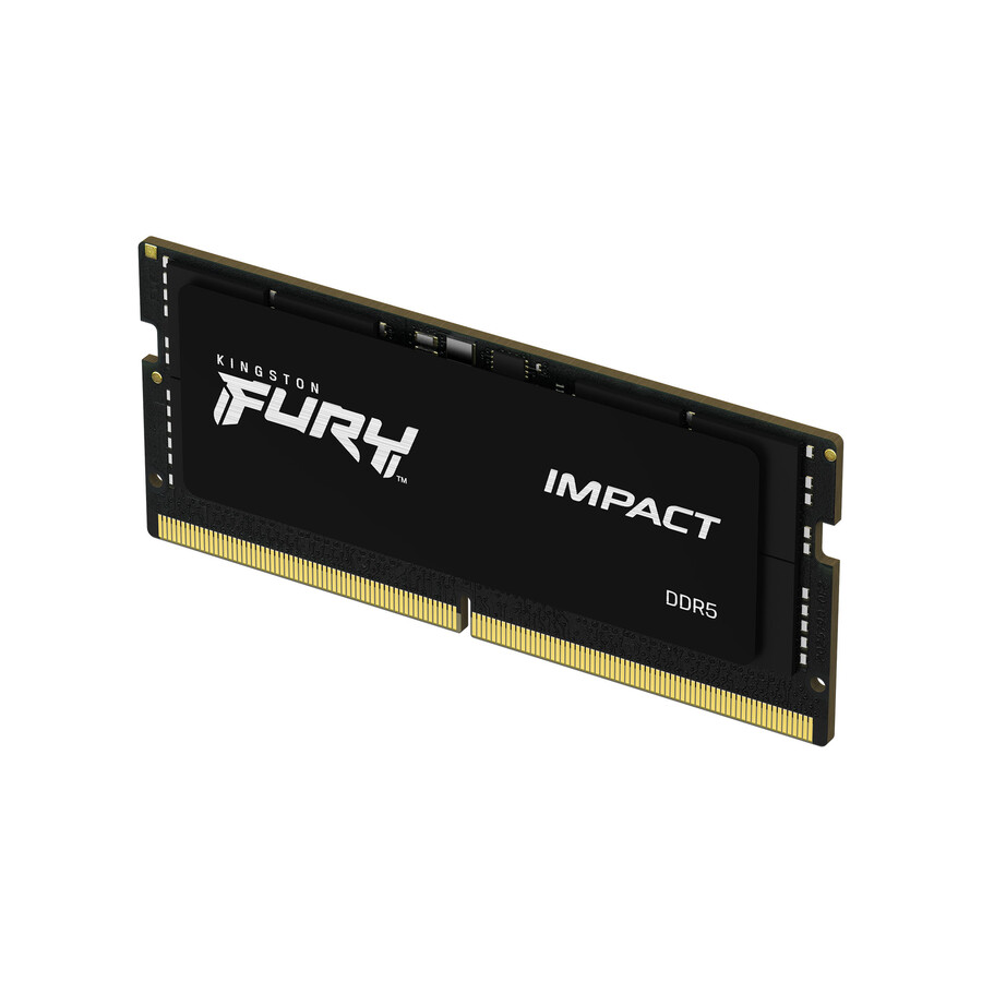 memoria kingston fury impact ddr5 - velocidad = 5600 mts capacidad total kit = 32 gb kit = módulo único densidad de dram = 16 gbit tipo de perfil = plug and play