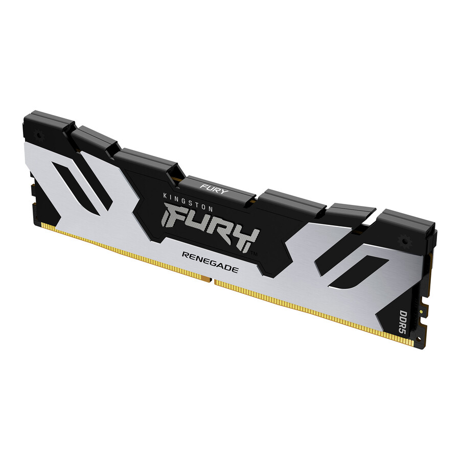 memoria kingston fury renegade ddr5 - tipo de módulo = udimm velocidad = 8000 mts capacidad total kit = 24 gb kit = módulo único densidad de dram = 24 gb color = negro