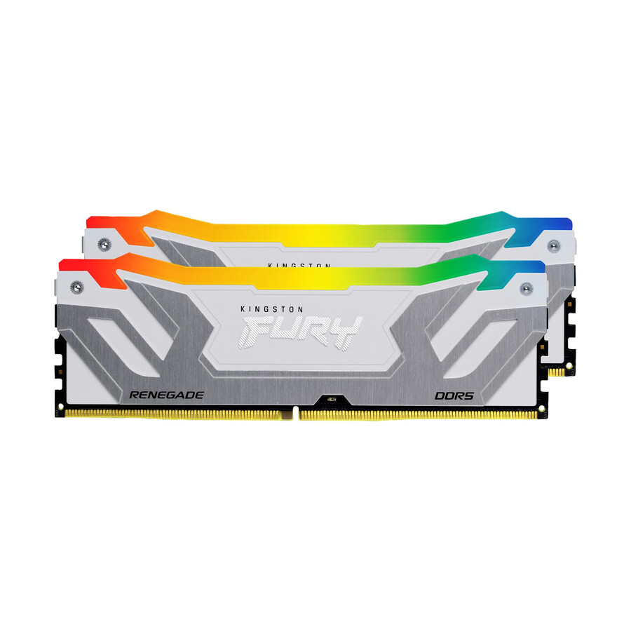 memoria kingston fury renegade ddr5 rgb - tipo de módulo = udimm velocidad = 6000 mts capacidad total kit = 96 gb kit = kit de 2 dram densidad = 24 gb color = negro