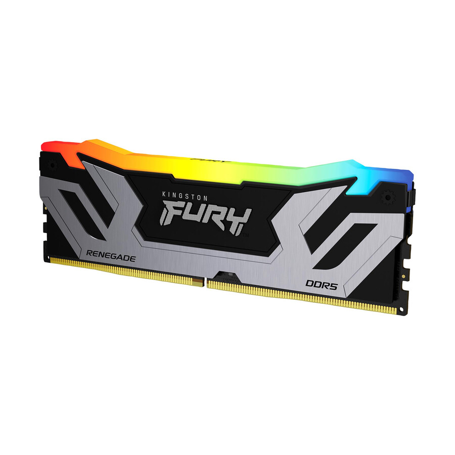 memoria kingston fury renegade ddr5 rgb - tipo de módulo = udimm velocidad = 6000 mts capacidad total kit = 96 gb kit = kit de 2 dram densidad = 24 gb color = negro