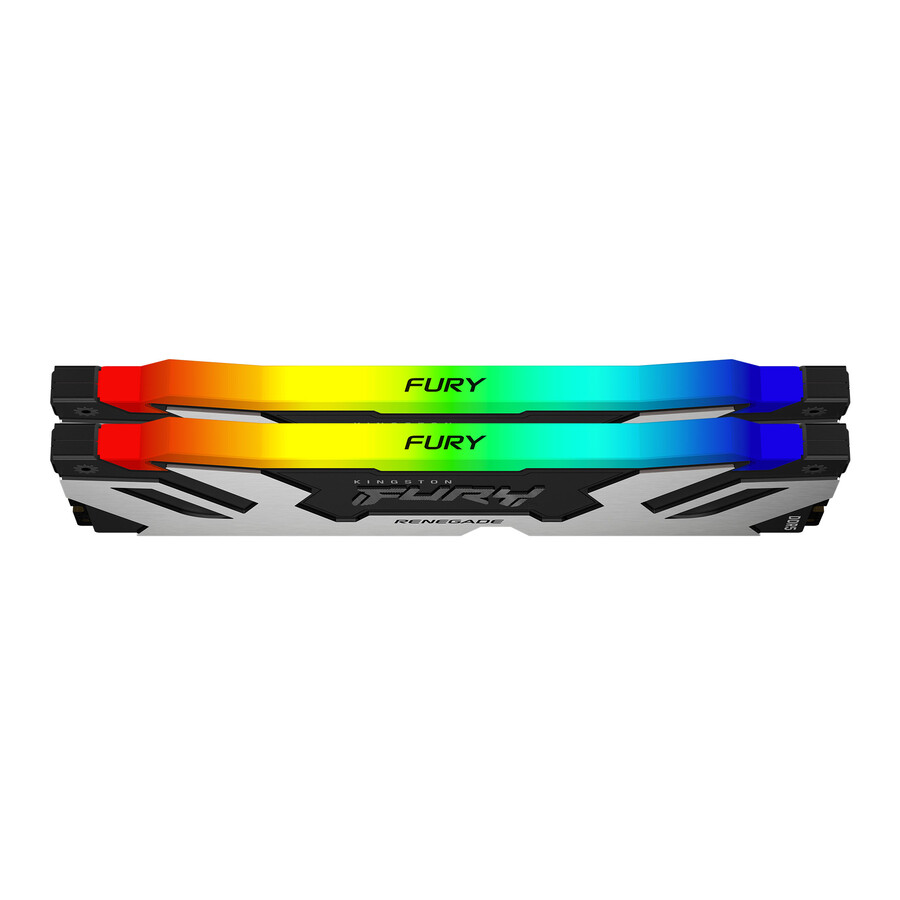 memoria kingston fury renegade ddr5 rgb - tipo de módulo = udimm velocidad = 6000 mts capacidad total kit = 96 gb kit = kit de 2 dram densidad = 24 gb color = negro