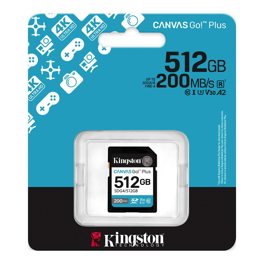 tarjeta de memoria sd canvas go plus - número de pieza sdg4128 gb