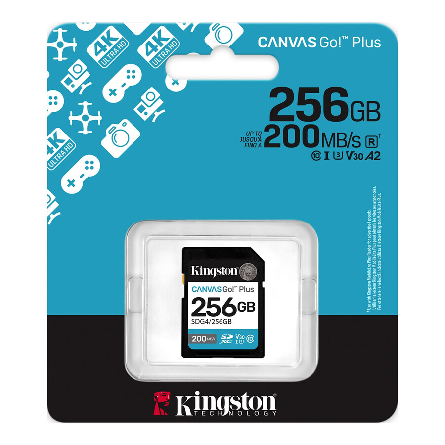 tarjeta de memoria sd canvas go plus - número de pieza sdg4256 gb