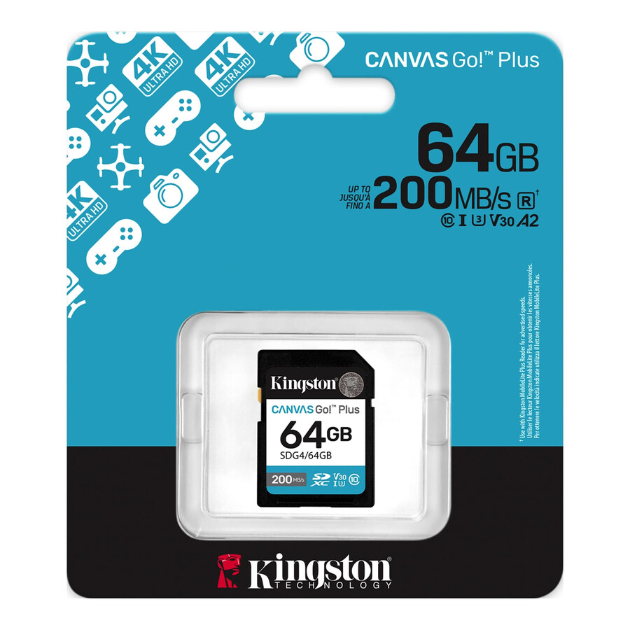 tarjeta de memoria sd canvas go plus - número de pieza sdg4512 gb