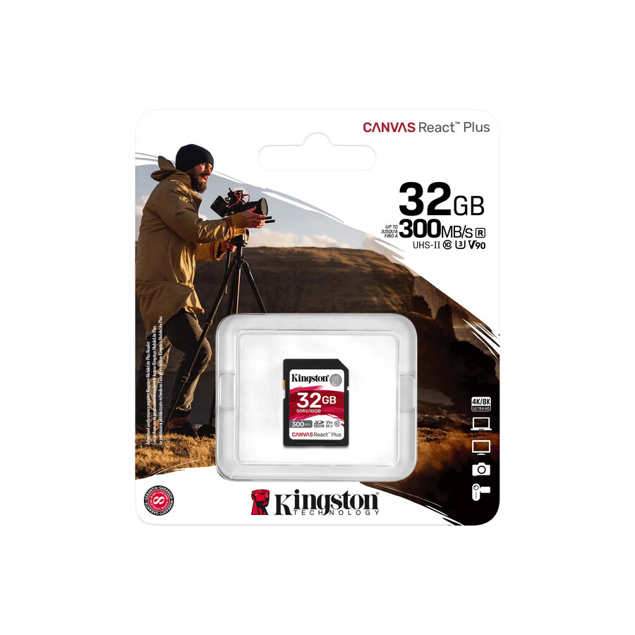 tarjeta de memoria sd canvas react plus - capacidad = 256 gb