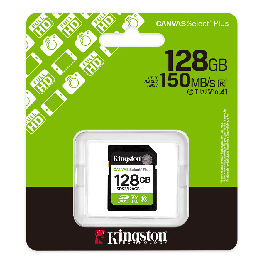 tarjeta de memoria sd canvas select plus - capacidad = 64 gb