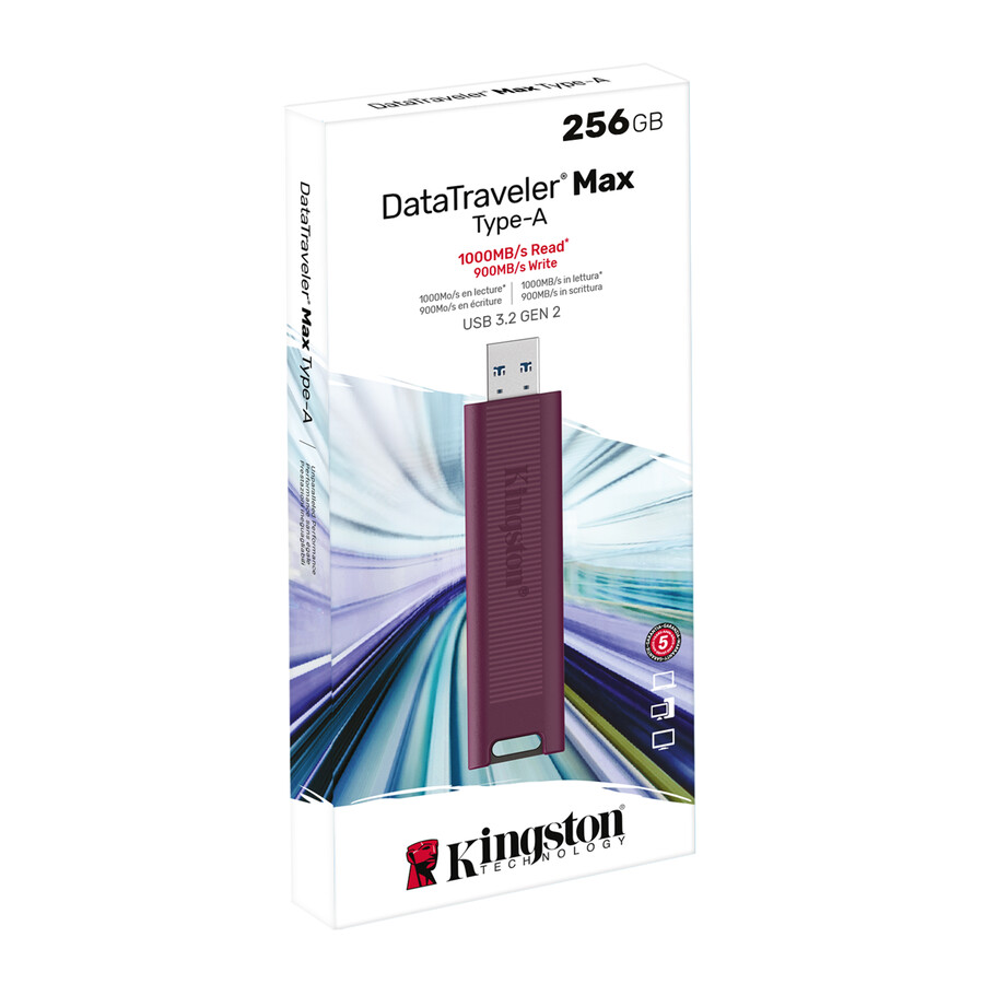 unidad flash datatraveler max usb 3.2 gen 2 series - capacidad = 256 gb conector = usb-a