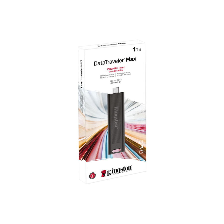 unidad flash datatraveler max usb 3.2 gen 2 series - capacidad = 256 gb conector = usb-c