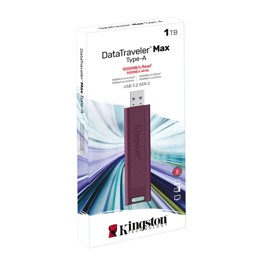 unidad flash datatraveler max usb 3.2 gen 2 series - capacidad = 512 gb conector = usb-c