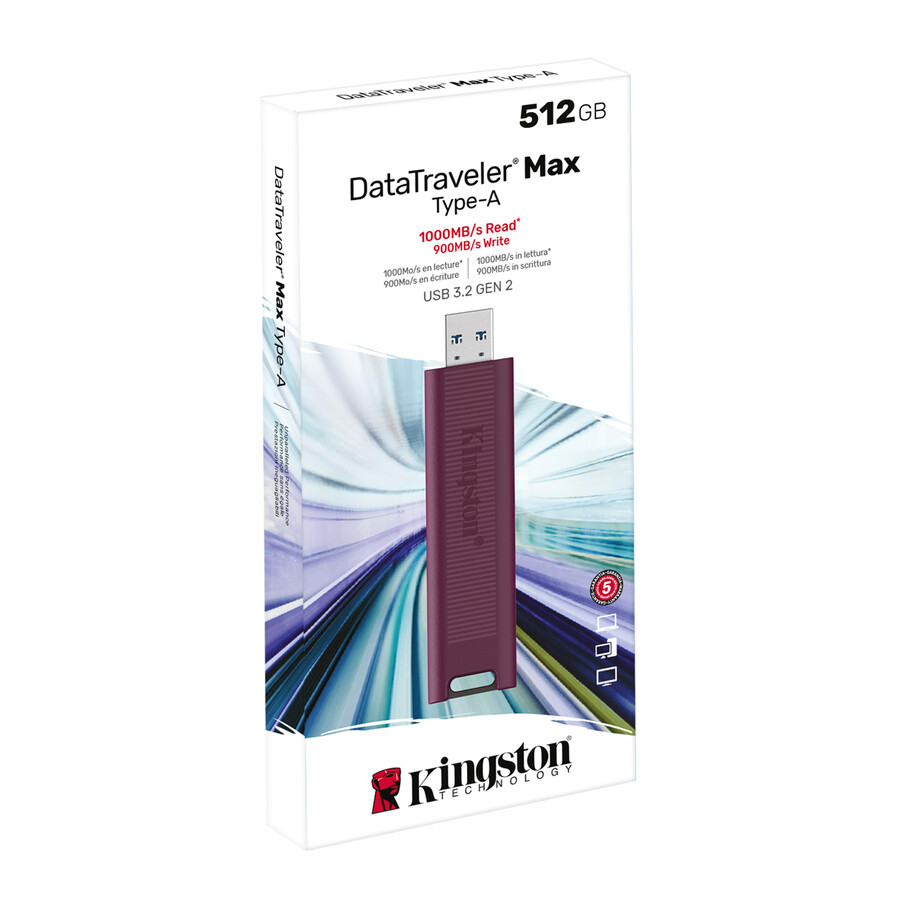 unidad flash datatraveler max usb 3.2 gen 2 series - capacidad = 512 gb conector = usb-a