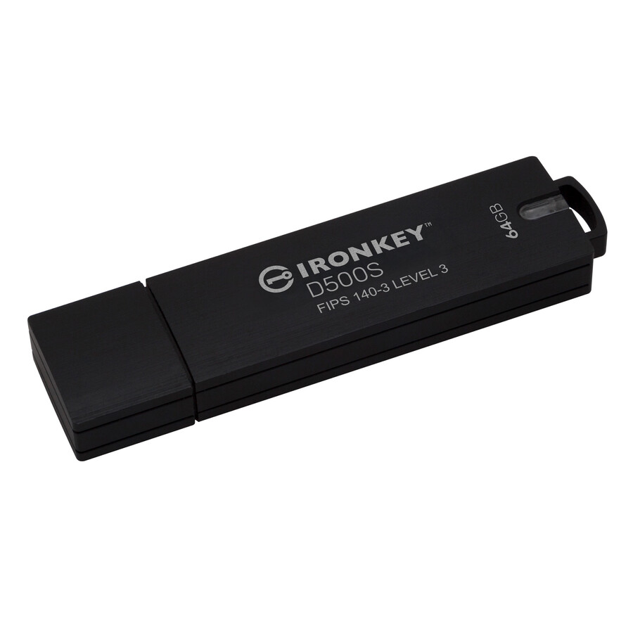 unidad flash usb kingston ironkey d500s - capacidad = 64 gb