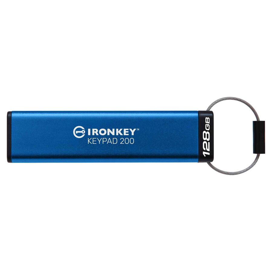 unidad flash usb kingston ironkey keypad serie 200 - capacidad = 16 gb conector = usb-c