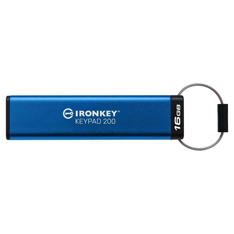 unidad flash usb kingston ironkey keypad serie 200 - capacidad = 64 gb conector = usb-a