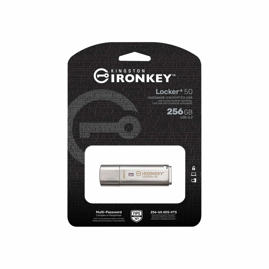 unidad flash usb kingston ironkey locker 50 capacidad 64 gb
