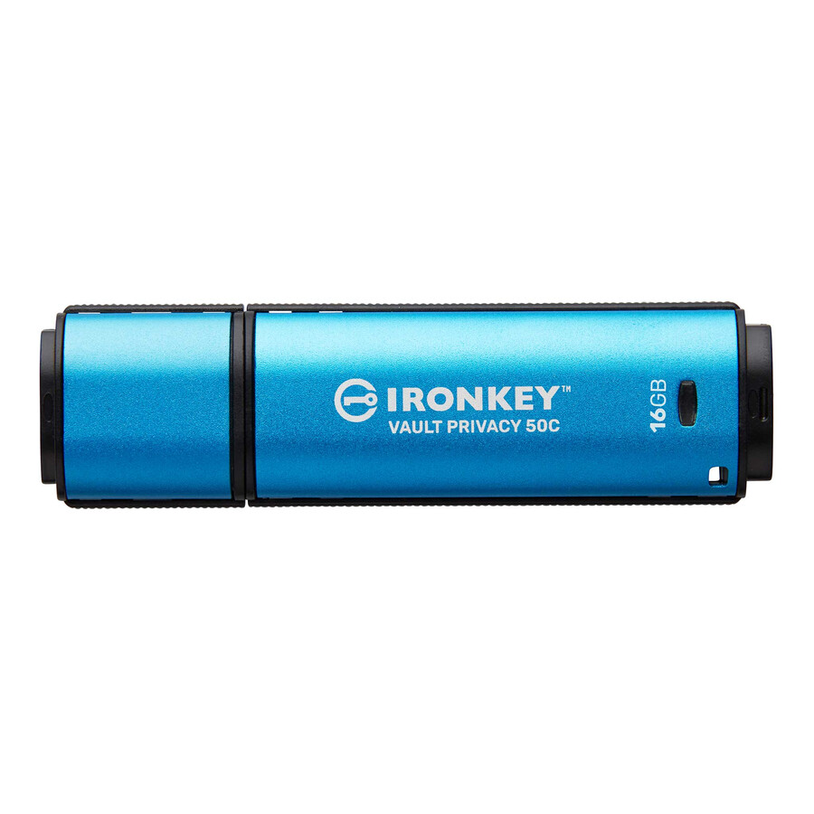 kingston ironkey vault privacy serie 50 - capacidad = 16 gb clase de velocidad = usb 3.2 gen 1 conector = usb-c