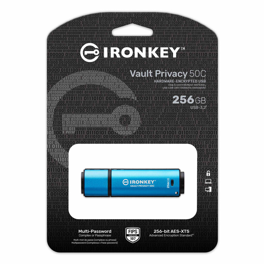kingston ironkey vault privacy serie 50 - capacidad 32 gb clase de velocidad usb 3.2 gen 1 conector usb-a
