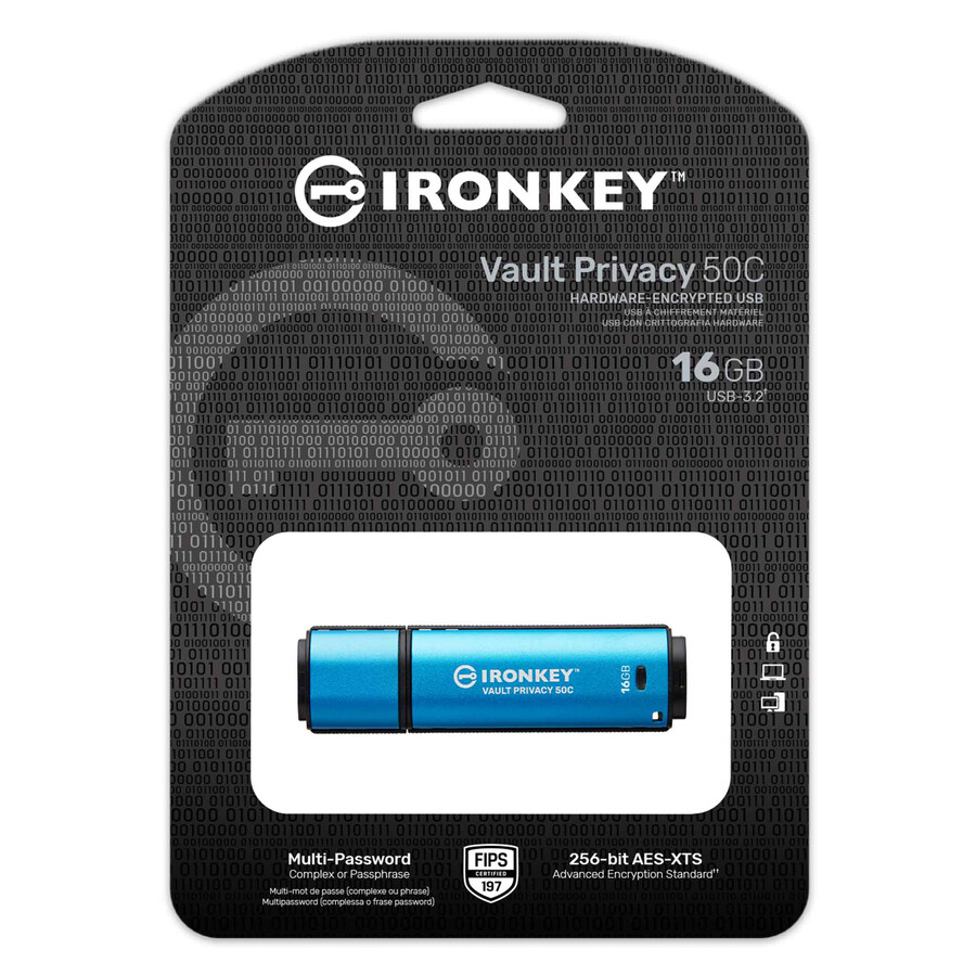 kingston ironkey vault privacy serie 50 - capacidad 512 gb clase de velocidad usb 3.2 gen 1 conector usb-c